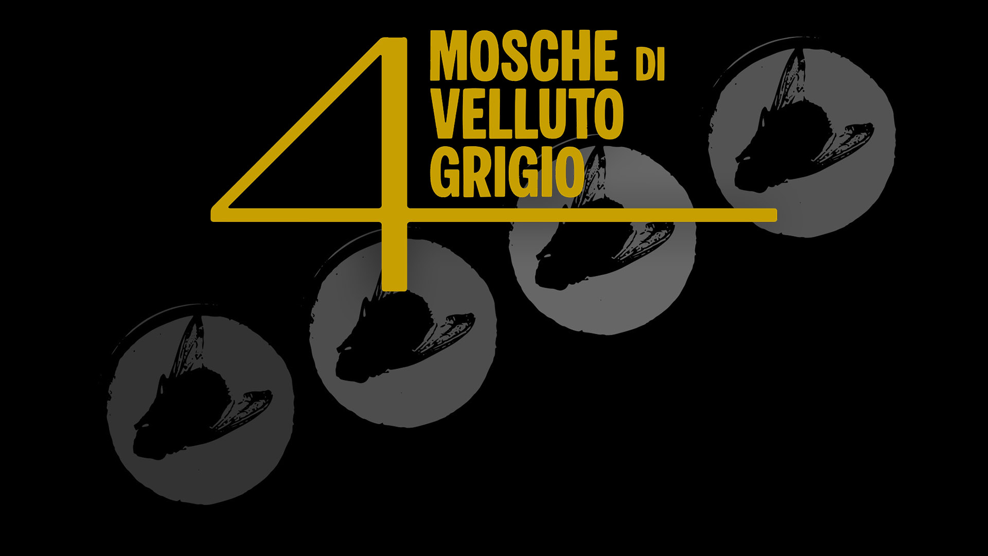 4 mosche di velluto grigio