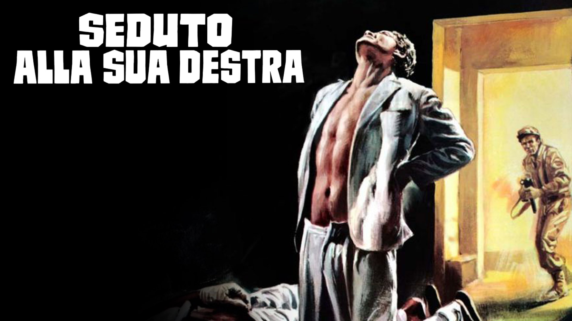 Seduto alla sua destra