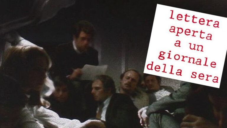 Lettera aperta a un giornale della sera